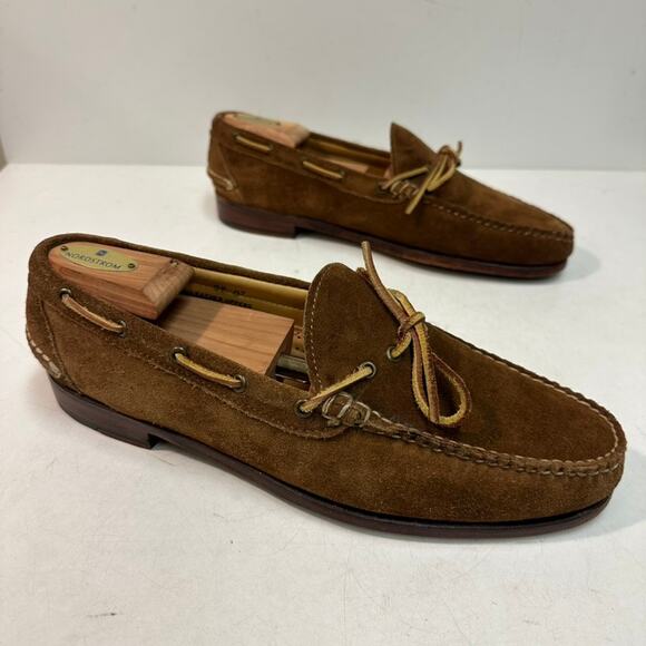 VERY GOOD Rancourt & Co. x Polo Ralph Lauren Snuff Suede Moccasin Loafer USA 11 - Picture 4 of 14